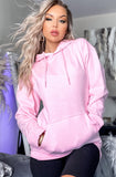 Baby Pink Hooded Sweater