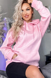 Baby Pink Hooded Sweater
